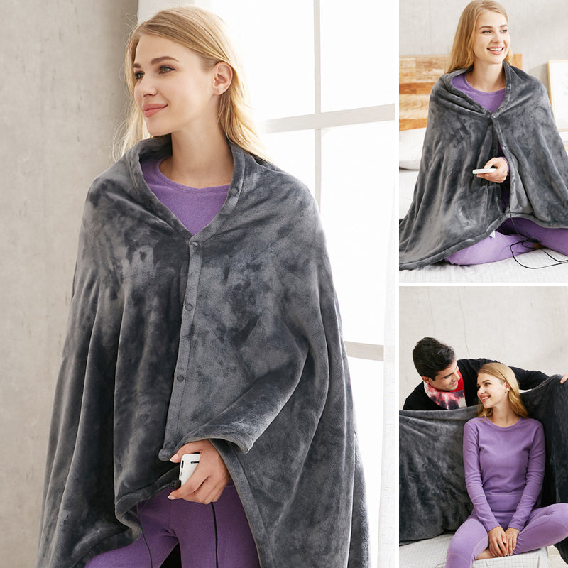 Cosycombe™ USB Heated Shoulder Wrap in Double-Sided Fleece
