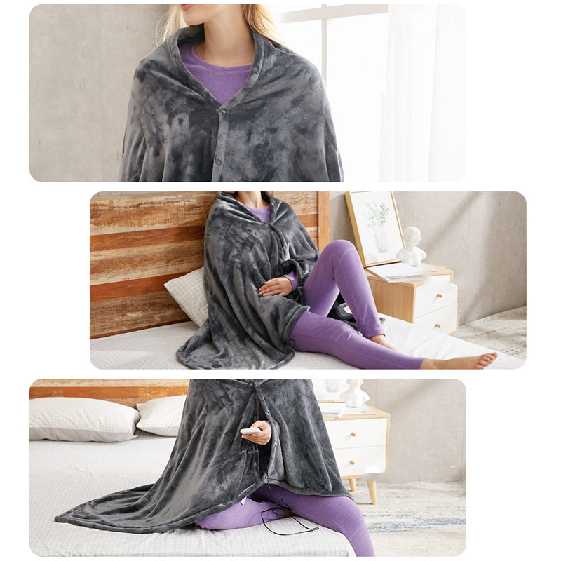 Cosycombe™ USB Heated Shoulder Wrap in Double-Sided Fleece