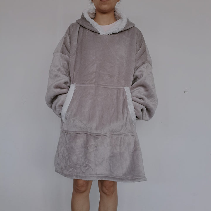 Navy oversized wearable blanket hoodie