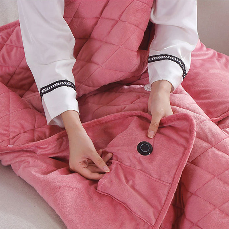 Cosycombe™ Portable USB Heated Blanket with Power Bank Pocket