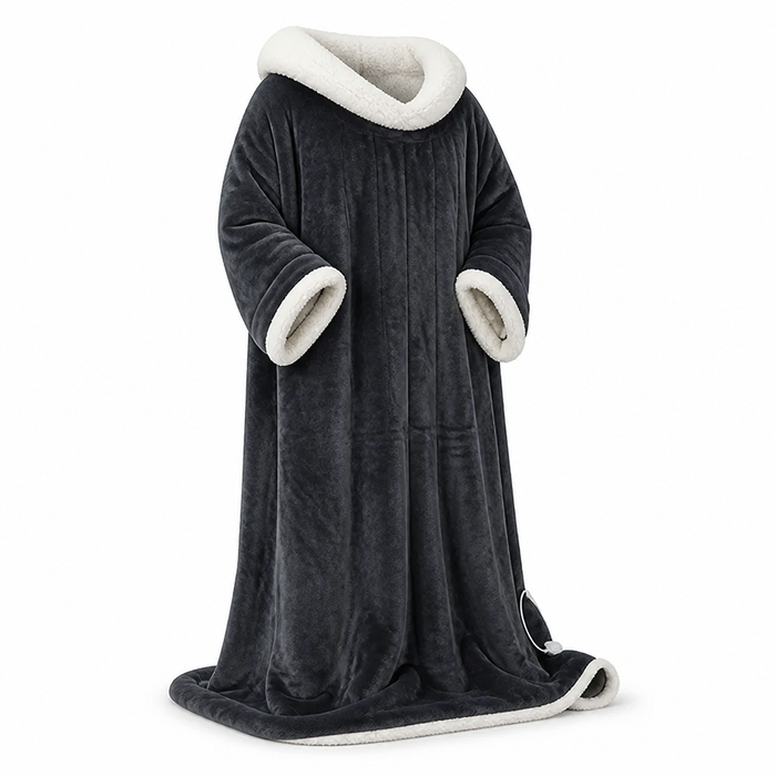 Cosycombe™ Electric Wearable Fleece Blanket with Sleeves, 127 x 177 cm
