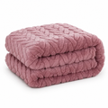 Cosycombe™ Reversible Jacquard Fleece Blanket – Smooth and Fluffy Sides