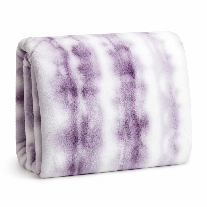 Cosycombe™ Swirl Tie-Dye Faux Fur Throw – Soft and Breathable