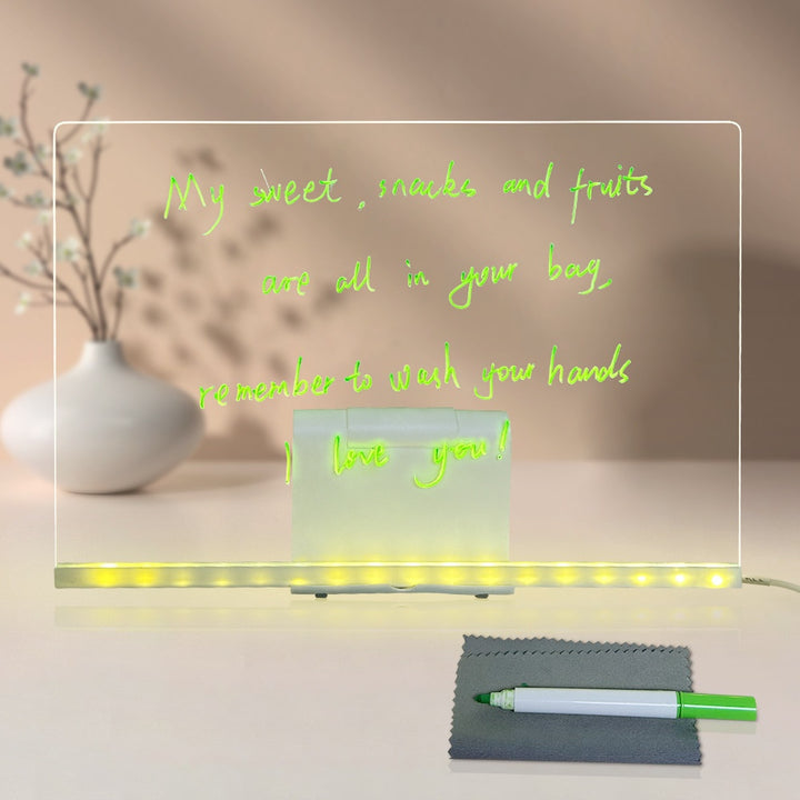 Light-up acrylic drawing board with doodle