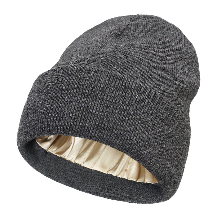 Cosycombe Double Layer Cuffed Beanie with Satin Inside
