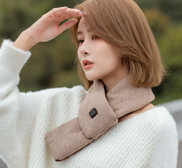 Cosycombe™ Cotton Heated Scarf with 3 Heat Levels and 7-Hour Battery