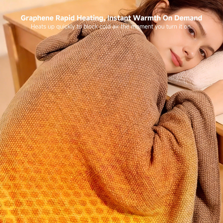 Cosycombe™ Hooded Heated Wearable Blanket with Zip and 3 Heat Settings