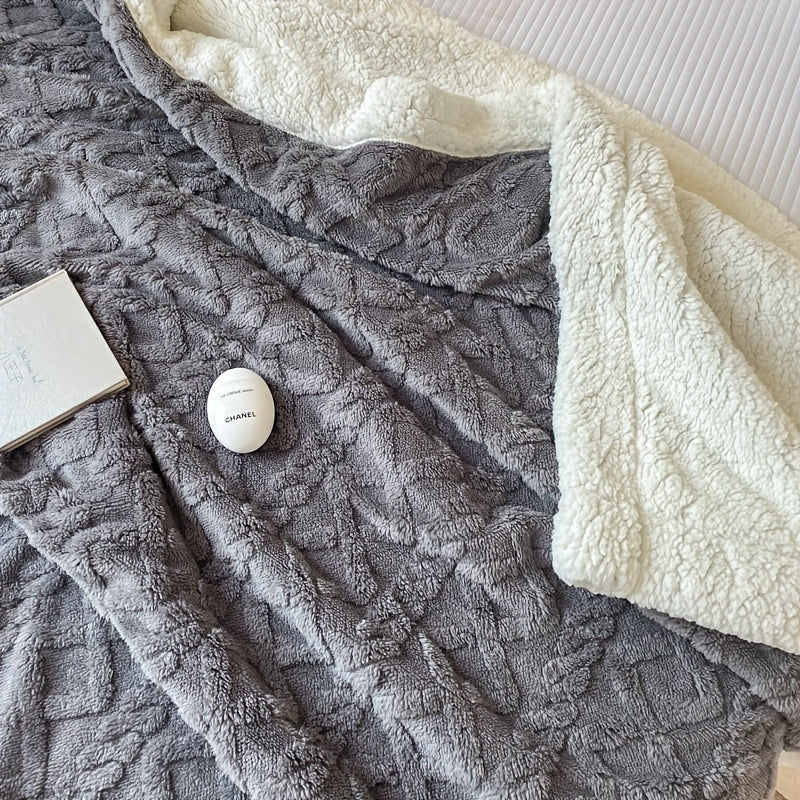 Cosycombe™ Reversible Quilted Fleece Blanket, Thick and Soft