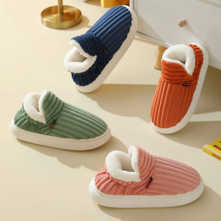Cosycombe™ Fluffy Fleece Winter Slippers with Thick, Non-Slip Soles