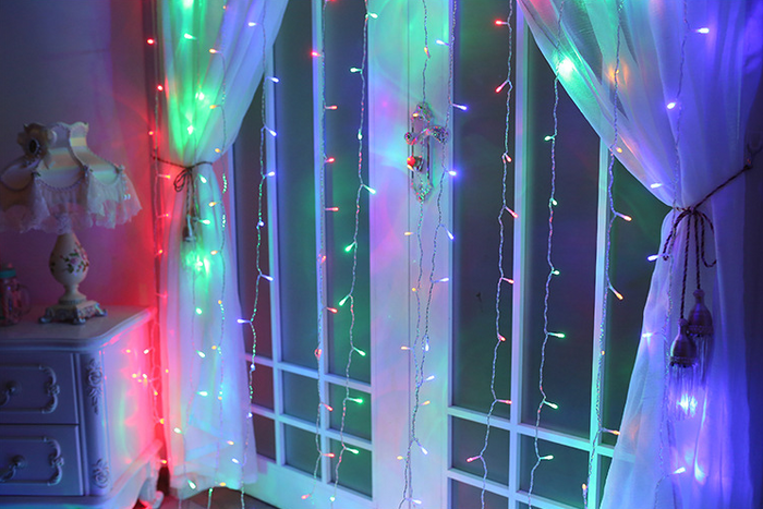 Cosycombe LED curtain lights, 3 x 3 m with 304 lights and remote control