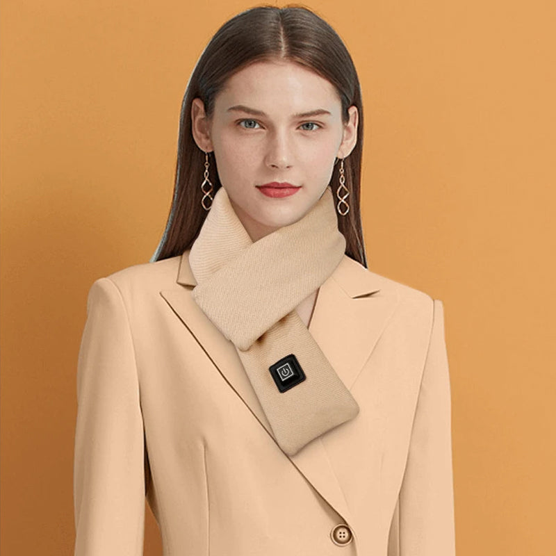 Cosycombe™ USB Heated Velvet Scarf with 3 Heat Levels up to 52°C