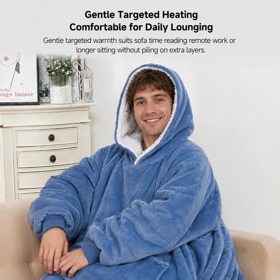 Cosycombe™ Heated Wearable Blanket Hoodie with 3-Zone USB Warmth