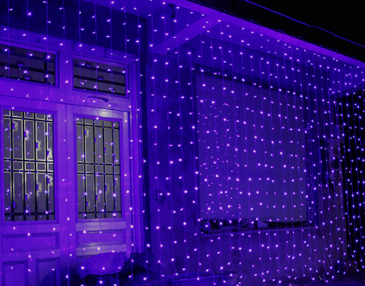 LED Curtain Lights 3x3m With 304 Beads For Parties