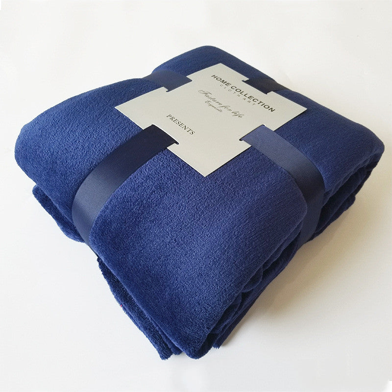 Soft Coral Fleece Blanket – Plain Throw in Many Sizes