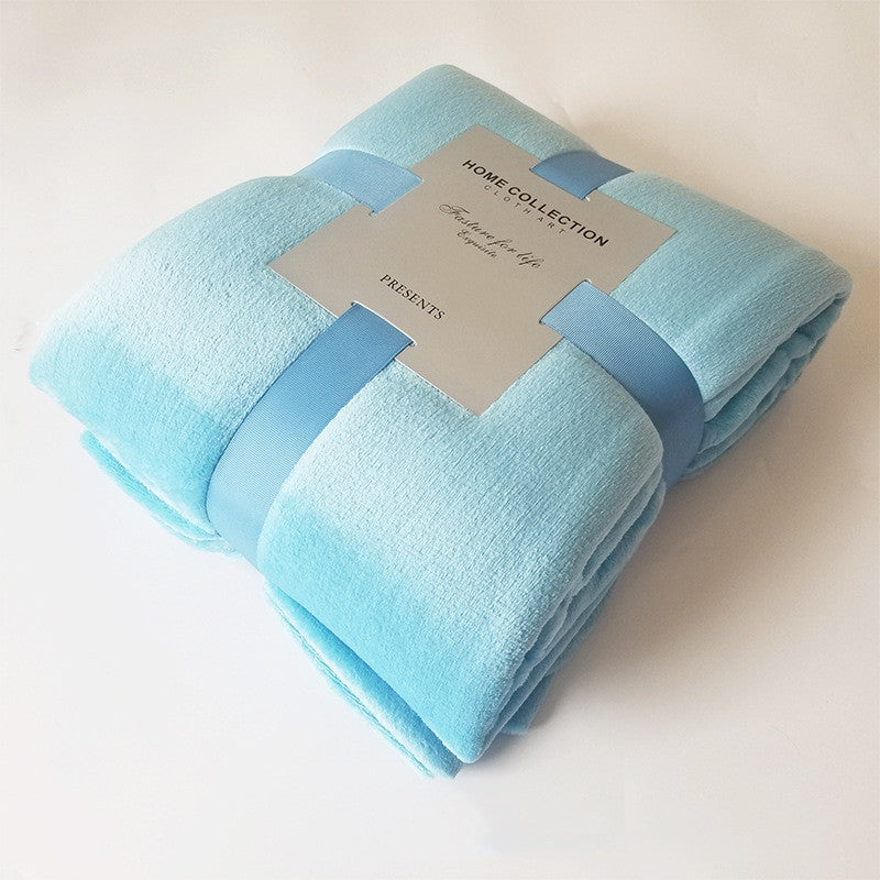 Soft Coral Fleece Blanket – Plain Throw in Many Sizes
