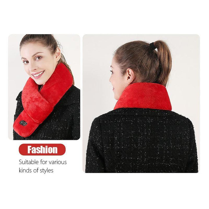 Cosycombe™ Heated Scarf with Vibration Massage and 3000 mAh Battery