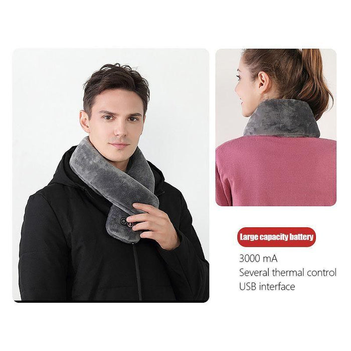 Cosycombe™ Heated Scarf with Vibration Massage and 3000 mAh Battery