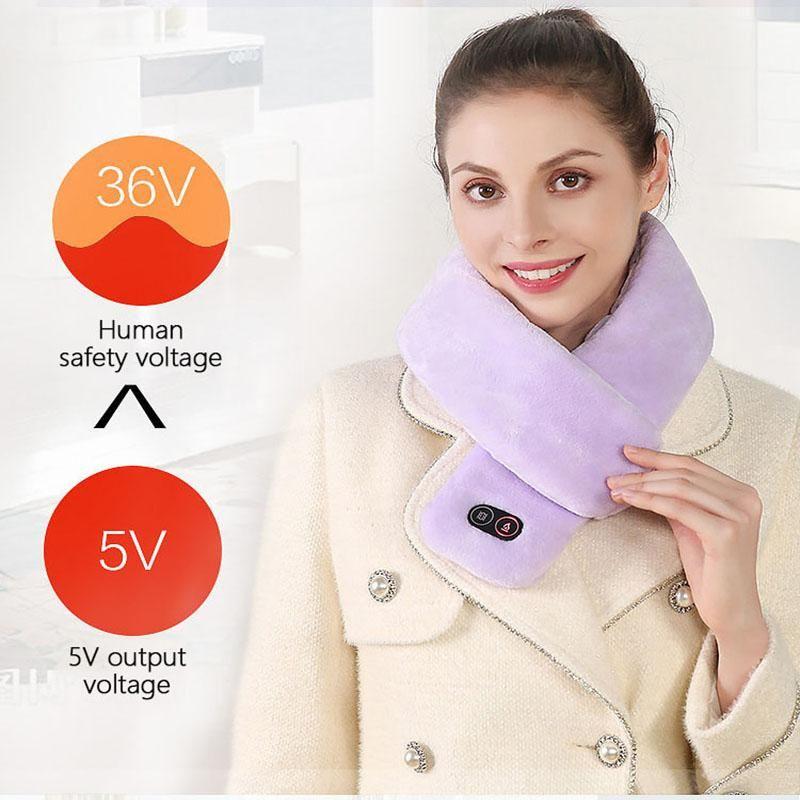 Cosycombe™ Heated Scarf with Vibration Massage and 3000 mAh Battery