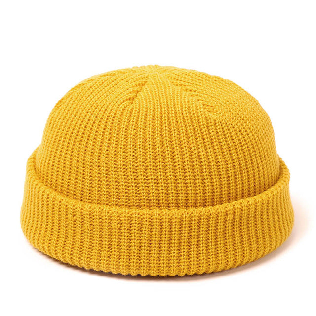Cosycombe Short Ribbed Docker Beanie in Retro Style
