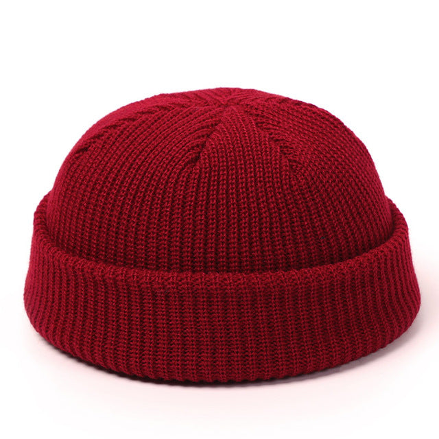 Cosycombe Short Ribbed Docker Beanie in Retro Style