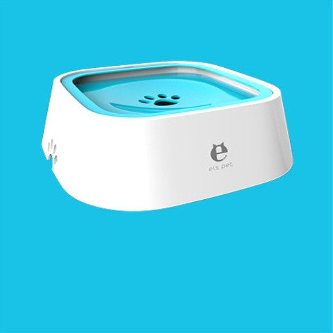 Floating no-spill water bowl for dogs and cats