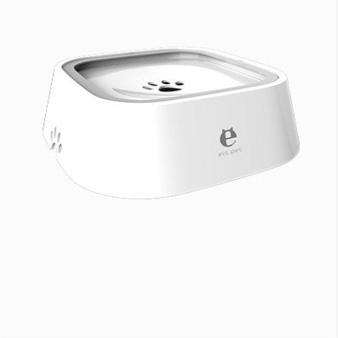 Floating no-spill water bowl for dogs and cats