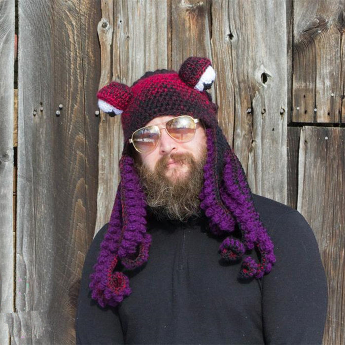 Cosycombe Crochet Octopus Hat with Curly Tentacles
