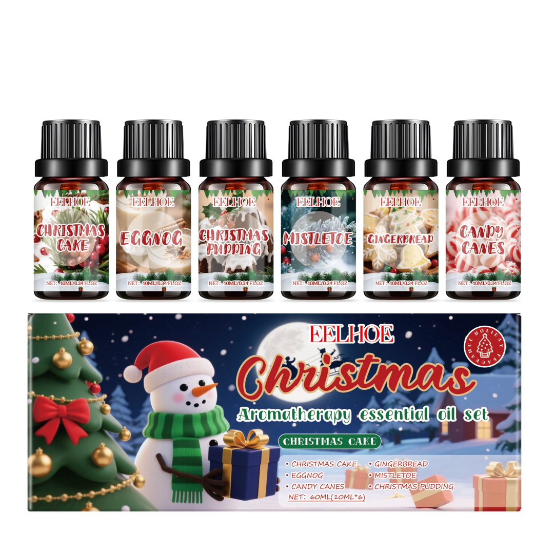 Christmas fragrance oil gift set, six bottles