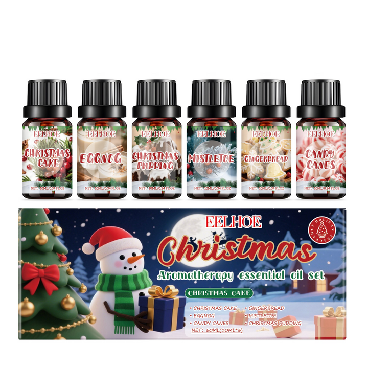 Christmas fragrance oil gift set, six bottles