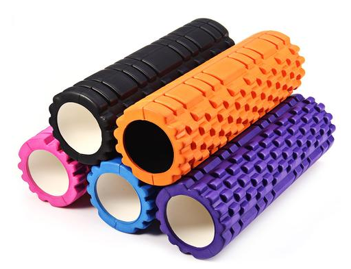 Grid textured foam roller