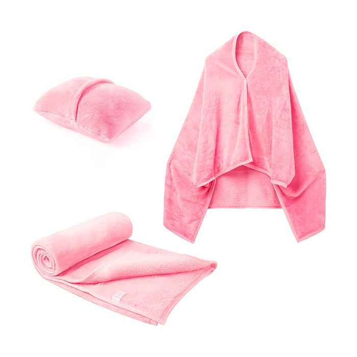 Cosycombe 3-in-1 Fleece Blanket Shawl that Folds into a Cushion