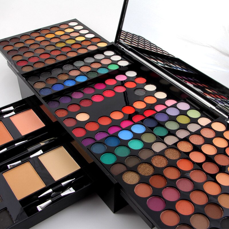 Piano-shaped makeup palette with eyeshadows