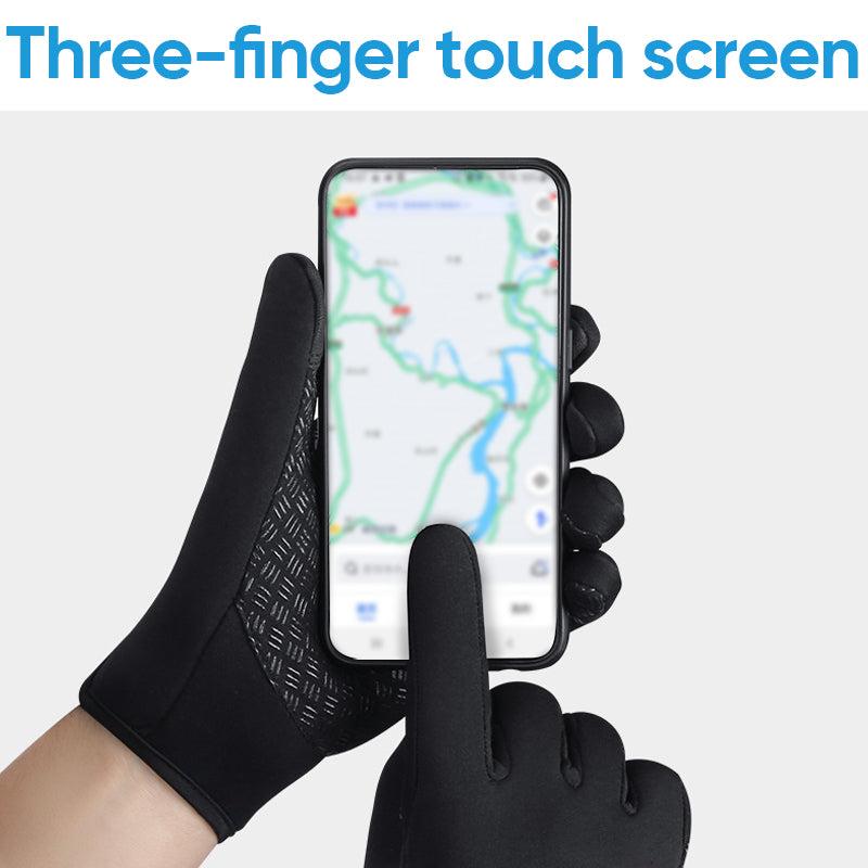 Cosycombe™ Warm Thermal Gloves with 3 Touchscreen Fingers and Zip Fit