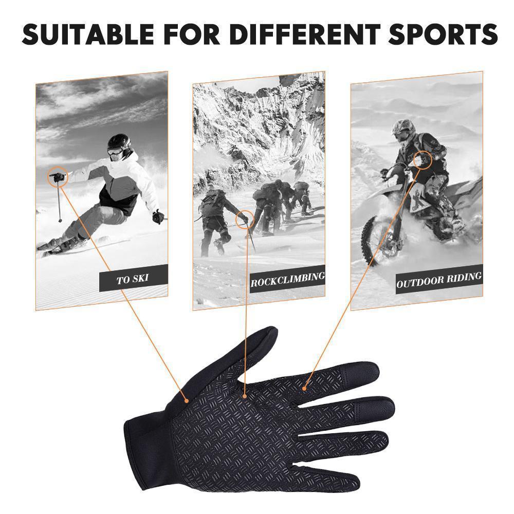 Cosycombe™ Warm Thermal Gloves with 3 Touchscreen Fingers and Zip Fit