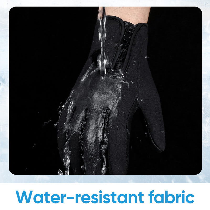 Cosycombe™ Warm Thermal Gloves with 3 Touchscreen Fingers and Zip Fit