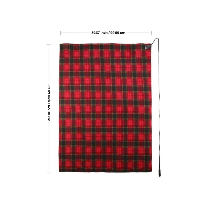 Cosycombe™ 12V Heated Car Blanket in Soft Fleece for Cold Journeys