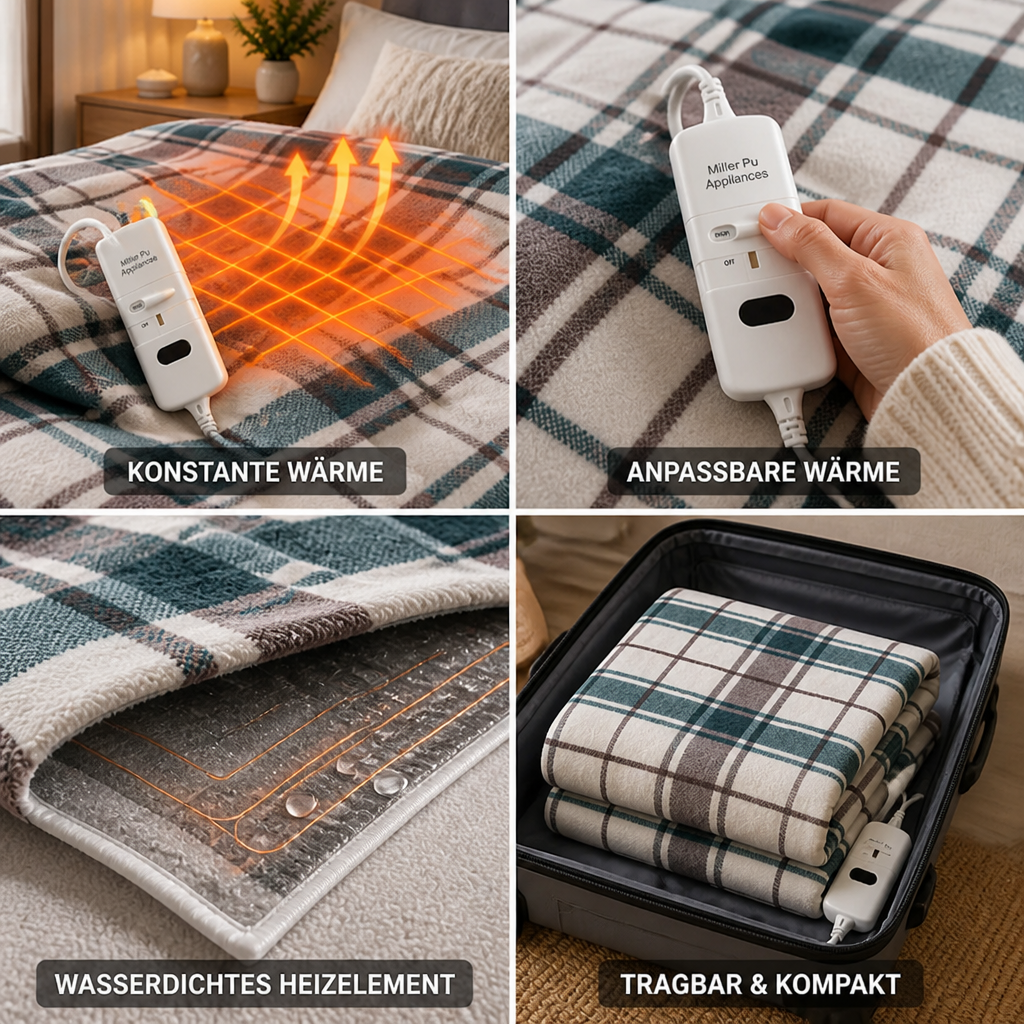 Cosycombe™ Electric Heated Blanket with Auto Thermostat and 9 Heat Levels