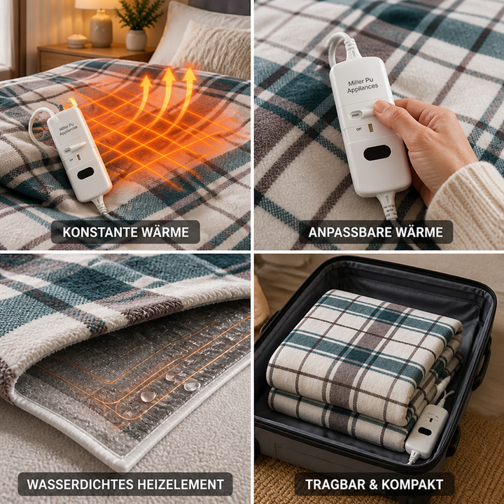 Cosycombe™ Electric Heated Blanket with Auto Thermostat and 9 Heat Levels