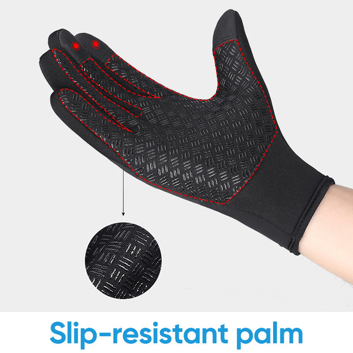Cosycombe™ Warm Thermal Gloves with 3 Touchscreen Fingers and Zip Fit