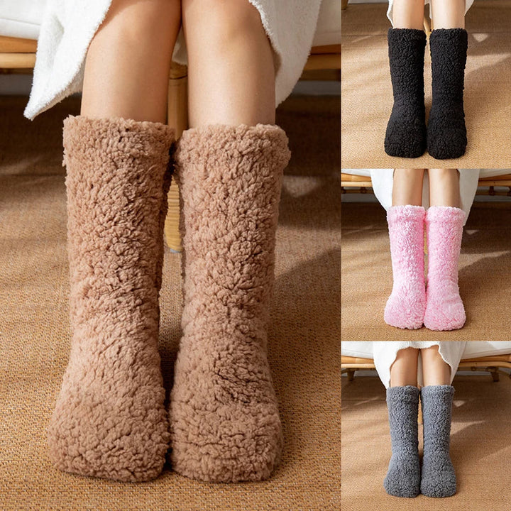 Cosycombe™ Thick Plush Fleece Bed Socks for Cosy Nights at Home
