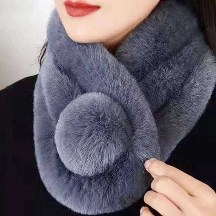 Cosycombe™ Plush Faux Fur Loop Scarf for Soft, Cosy Winter Warmth