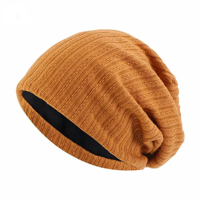 Cosycombe™ Wheat Pattern Cotton Beanie with Soft Double Layer