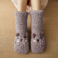 Cosycombe™ Cute Bear Fleece Socks with Non-Slip Grip