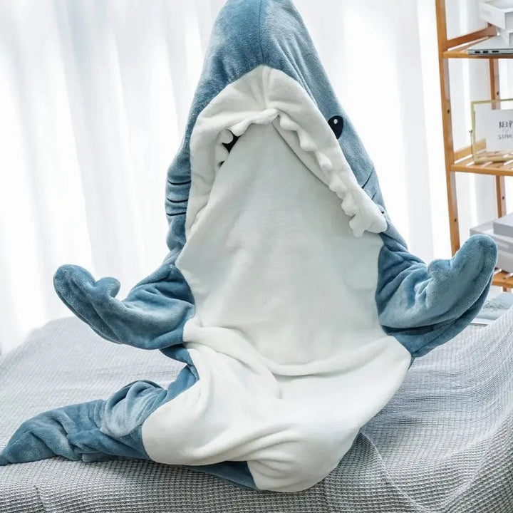Cosycombe™ Shark Hoodie Blanket in Soft Flannel – Fun and Cosy