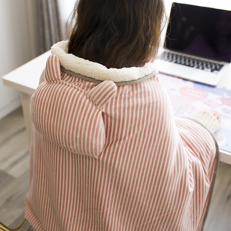 Multifunctional Plush USB Heated Blanket For Knees And Shoulders