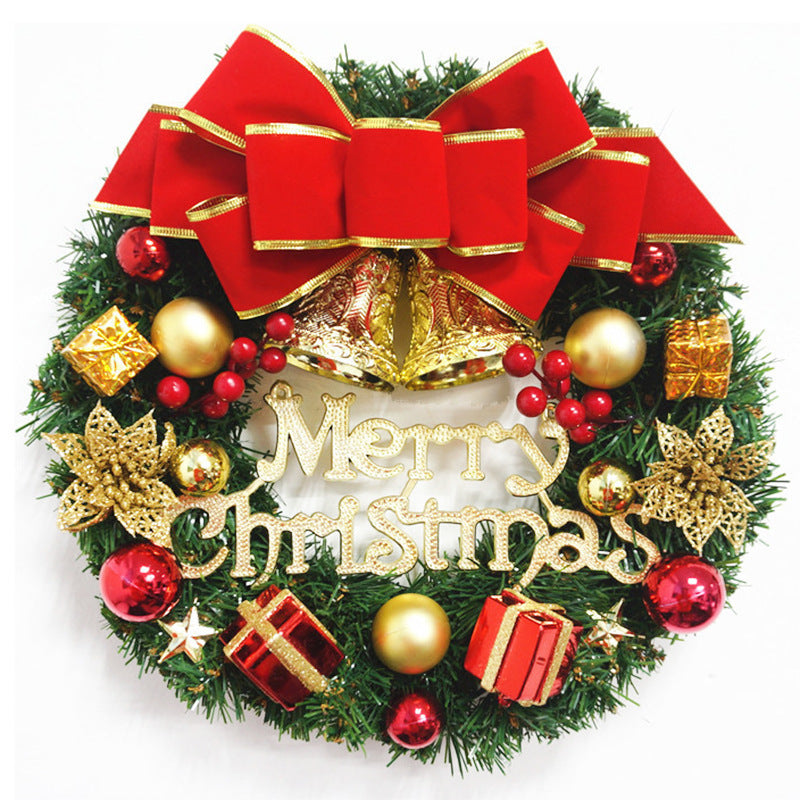 Natural Pine Christmas Wreath With Frost Reusable