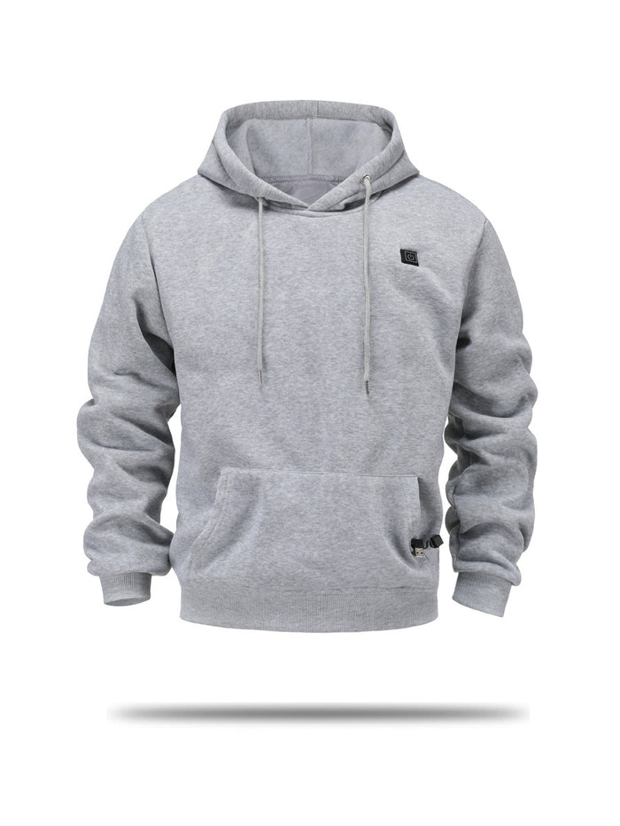 Cosycombe Men's USB Heated Hoodie with Fleece Lining