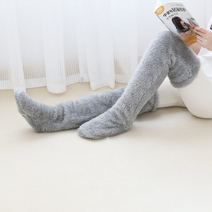Cosycombe Over the Knee Fuzzy Socks, Leg Warmer in One
