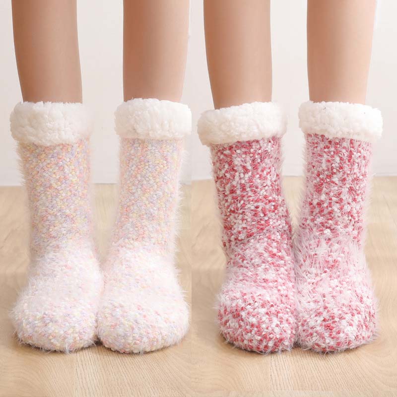 Cosycombe™ Sherpa-Lined Non-Slip House Socks for Toasty Feet