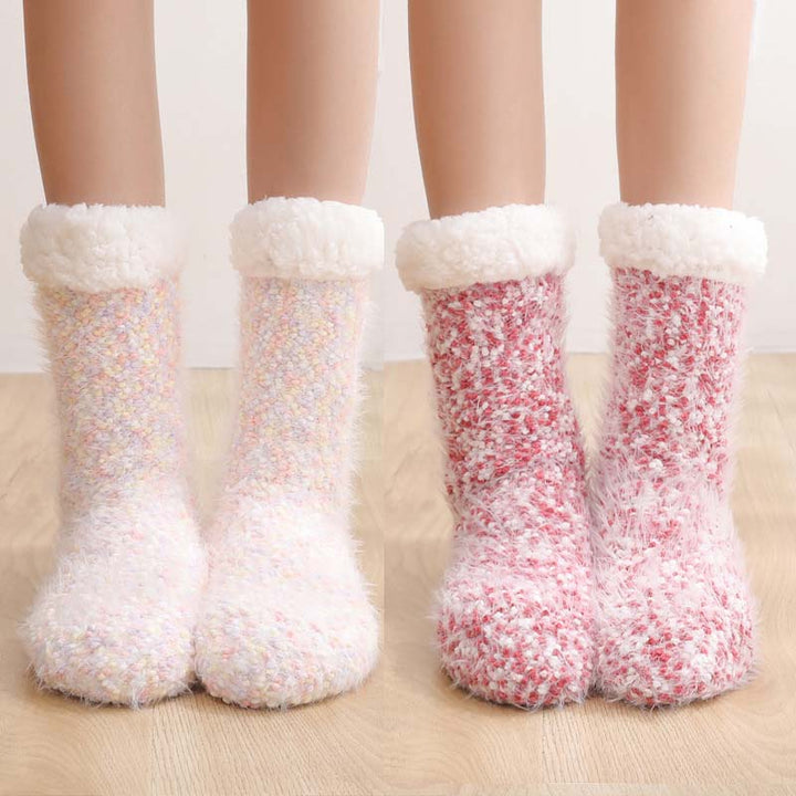 Cosycombe™ Sherpa-Lined Non-Slip House Socks for Toasty Feet
